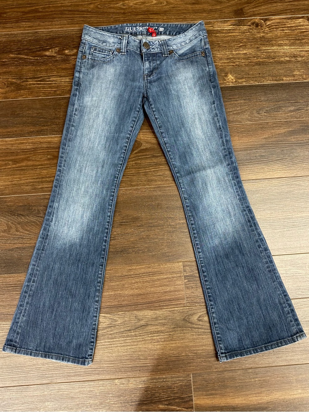 Y2K Vintage Guess Jeans Flair Leg Low Rise - Picture 2 of 9